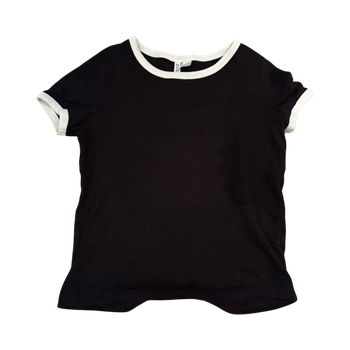 Black ringer t-shirt