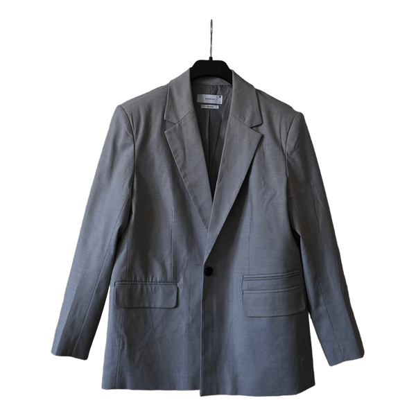 Grey oversized blazer
