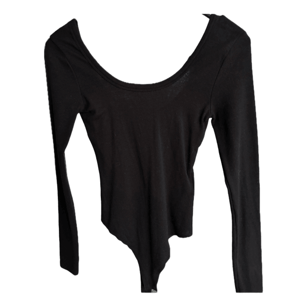 Black long sleeve bodysuit