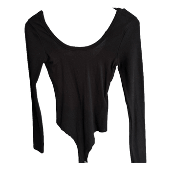 Black long sleeve bodysuit
