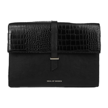 Black croco computer sleeve