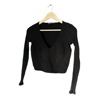 Zara black corset top