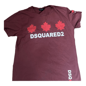 Dsquared2 burgundy t-shirt