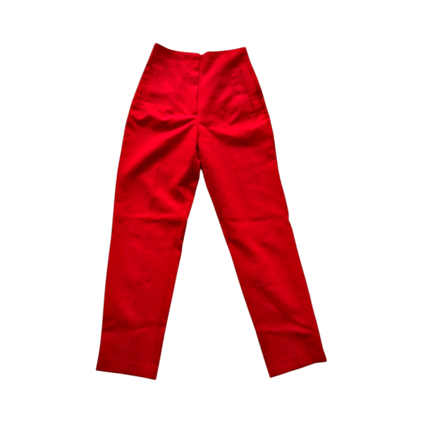 Red trousers