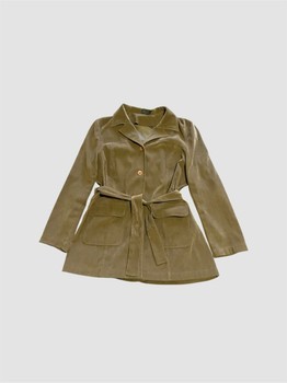 Khaki belted jacket