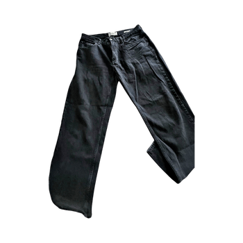 Mustat leveälahkeiset miesten farkut