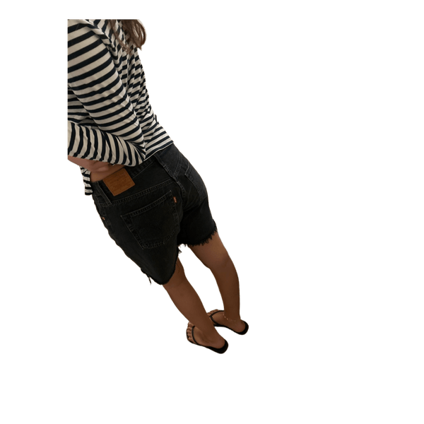 Sorte denimshorts