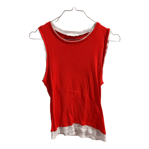 Red white tank top