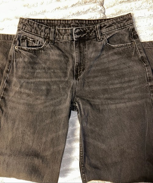 Black denim jeans
