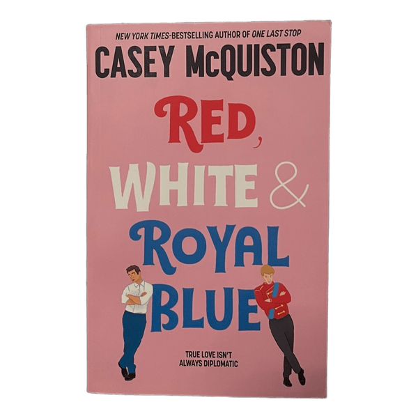 Red white and royal blue book