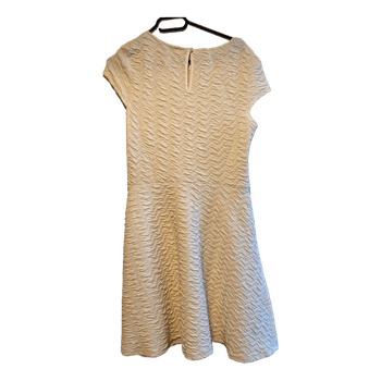 White textured dress