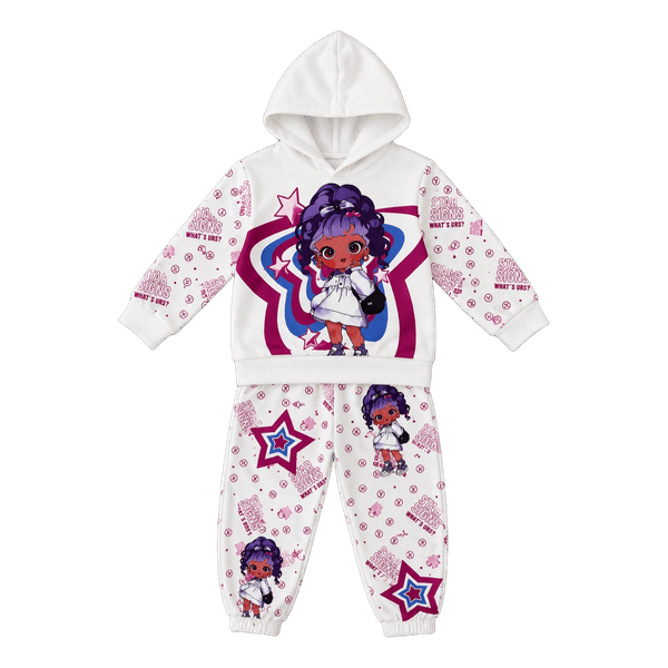 Girls graphic hoodie set