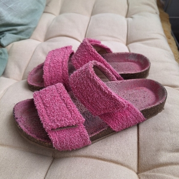 Pink terry sandals 