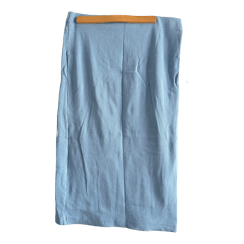 Light blue ribbed skirt