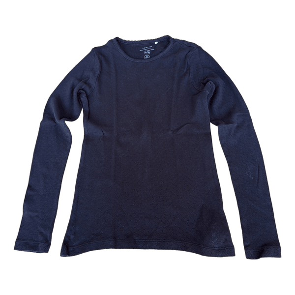 Sort langærmet bluse