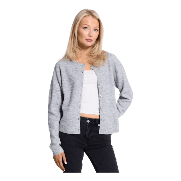 Grå strikket cardigan