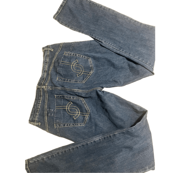 Sinisen denimfarkut