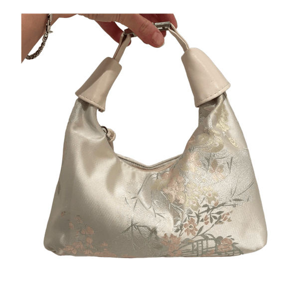 Vintage Asian Style Floral Jacquard Mini Bag