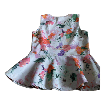H&M floral peplum top