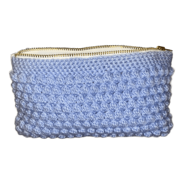 Lyseblå clutch