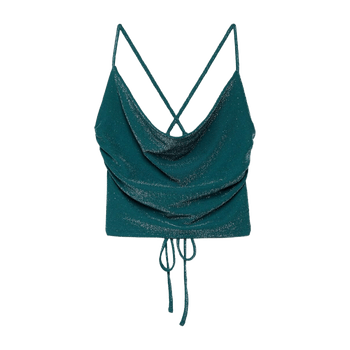 Mottled green top