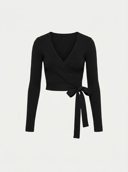 Ribbed T-Shirt Bow
