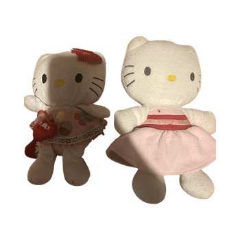 Hello Kitty plush dolls, 2 pcs