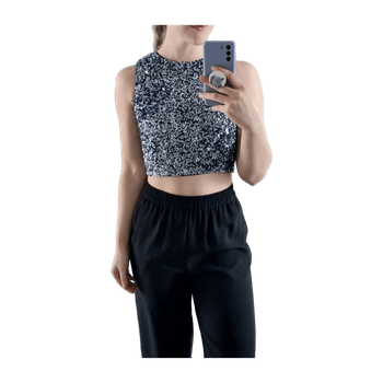 Lace & beads top