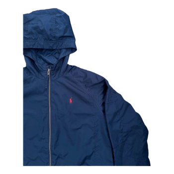 ralph lauren Blue hooded zip jacket