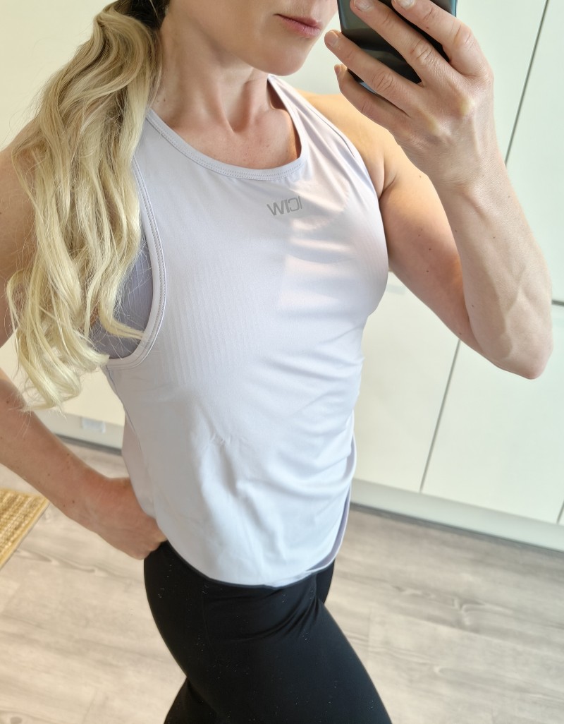Lilac high neck tank top