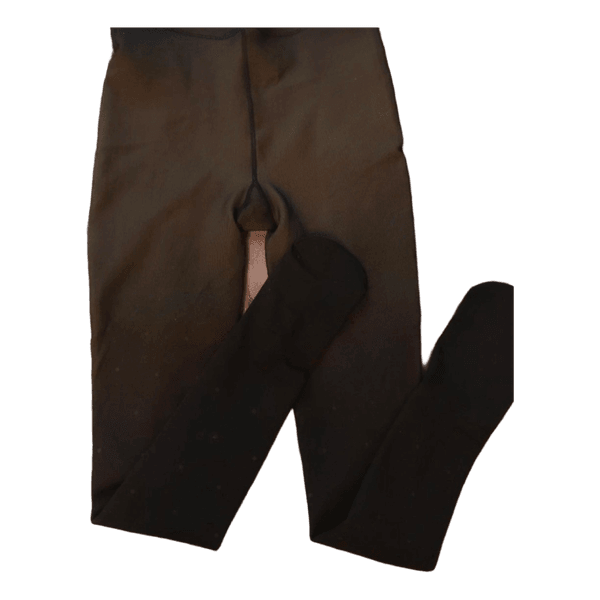 Black thermal fleece tights