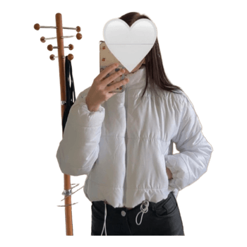 White puffer jacket