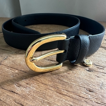 Musta nahkavyö / Ralph Lauren