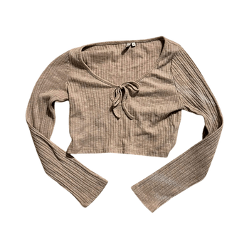 Beige crop top
