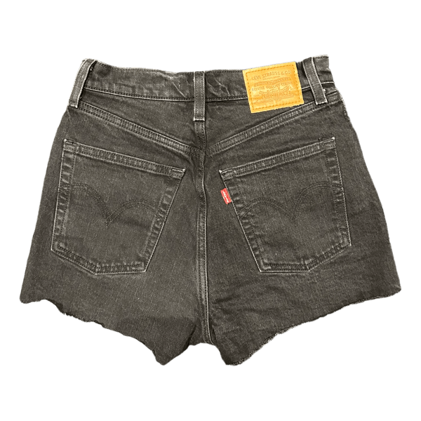 Black Levi's denim shorts