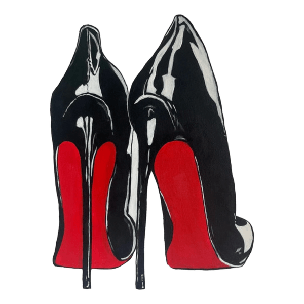 Black heels painting