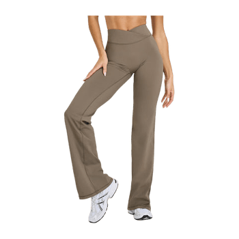 Brown flared bottoms