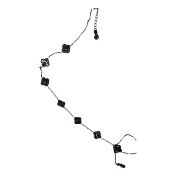 Silver clover necklace
