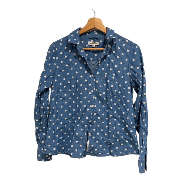Blue polka dot shirt