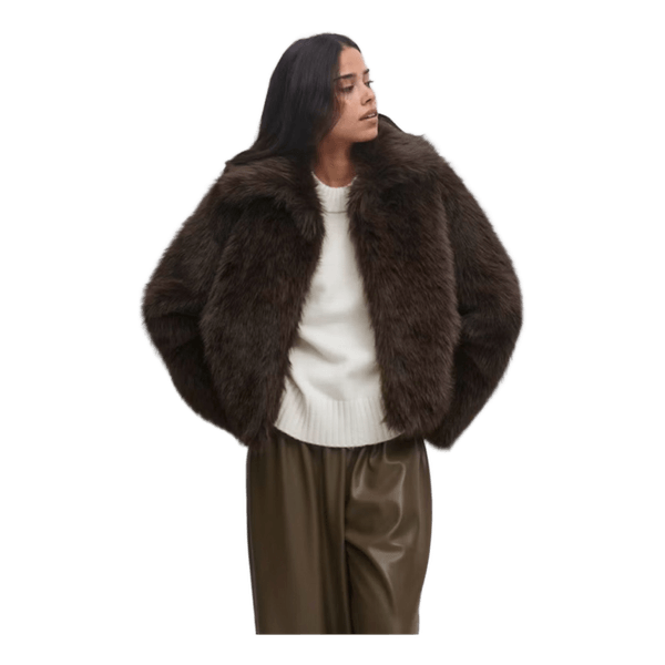 faux fur short jacket
