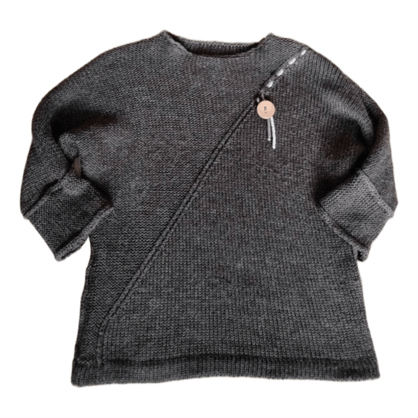 Grey knitted jumper