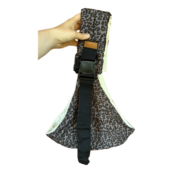 Leopard print baby sling