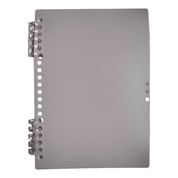 Light purple plastic notebook