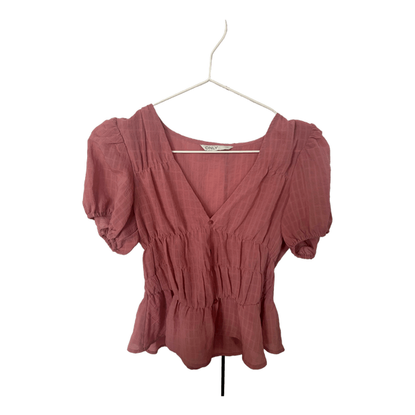 Pink blouse fra only