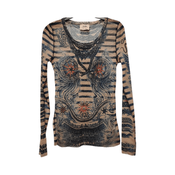 Jean Paul Gaultier for Lindex tattoo mesh top