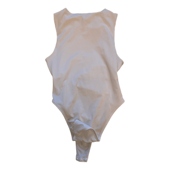 White sleeveless bodysuit