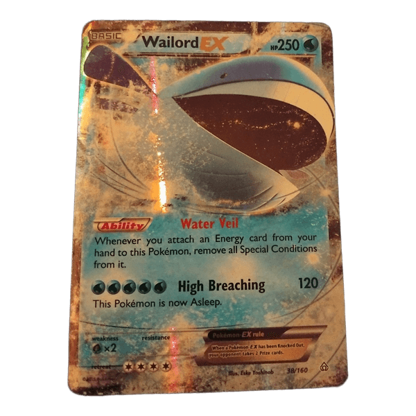 Wailord EX trading card
