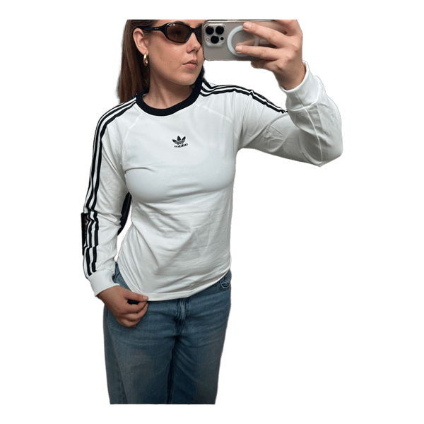 Hvid langærmet Adidas trøje