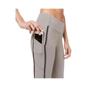 Lululemon women’s high-waist leggings – grey, with pockets