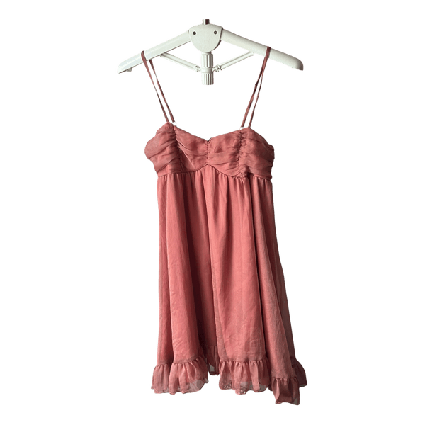 Dusty pink mini dress